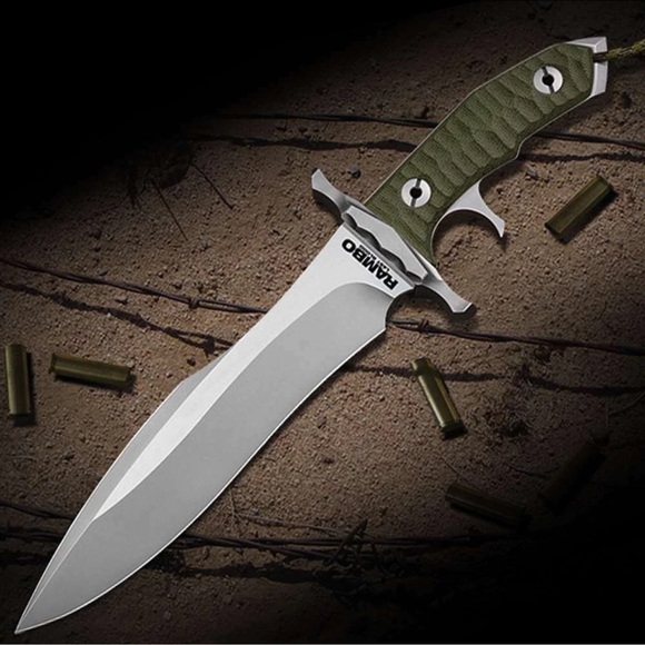 rambo Hollywood Collectibles Other - Rambo Last Blood Heartstopper Licensed Tactical Survival Bowie Knife w/Sheath